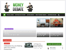 Tablet Screenshot of moneydebate.com